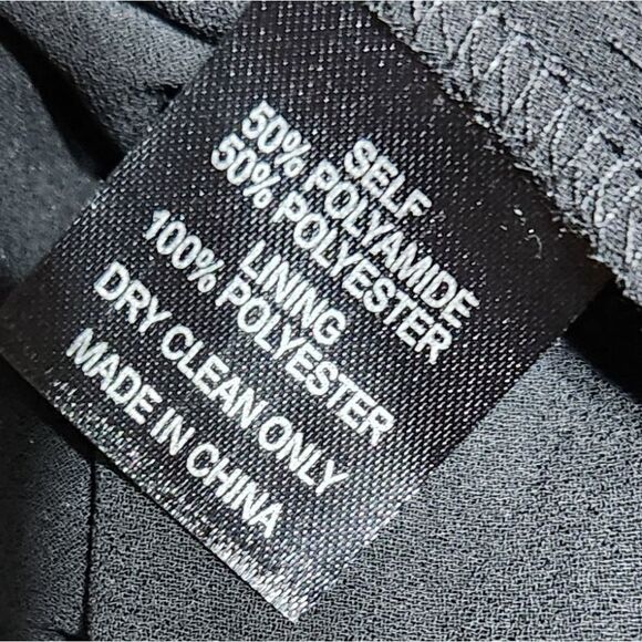 Cynthia Rowley Black lace Beatrix one shoulder ruffle sleeve blouse - Picture 8 of 8